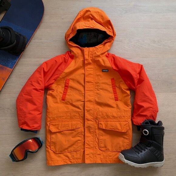Lands' End Other - Lands’ End Kids Squall Parka L 10-12 Orange Waterproof Insulated Winter Coat